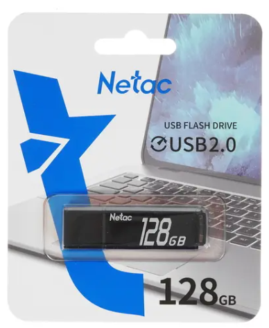 Флеш накопитель 128Gb USB 2.0 Netac U351 (NT03U351N-128G-20BK)
