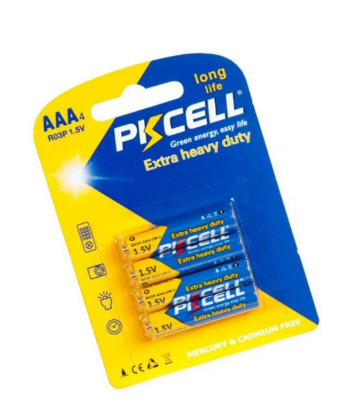 Батарейка PKCELL R03P-4B AAA, 4 шт в блистере