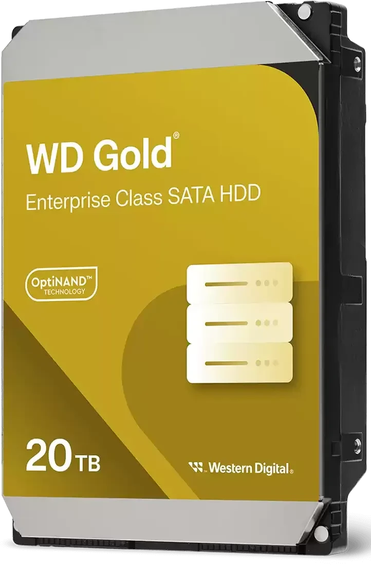 Жесткий диск 3.5" 20Tb Western Digital Gold [WD202KRYZ]