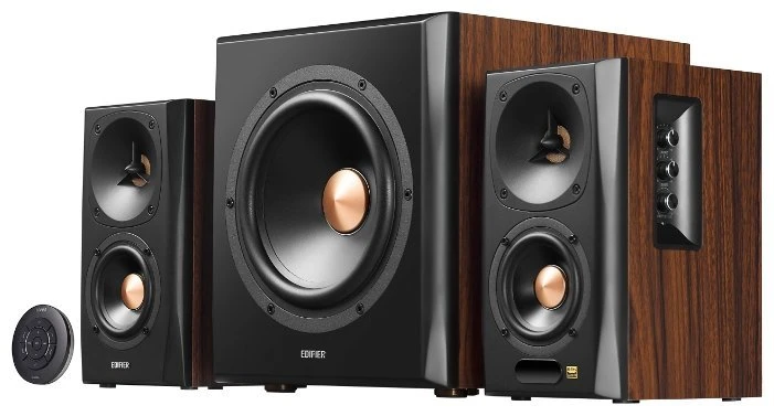 Акустика 2.1 Edifier S360DB, Bluetooth, коричневый
