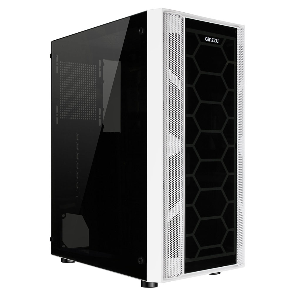 Корпус ATX без БП Ginzzu CL160, белый