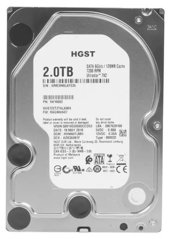 Жесткий диск 3,5" 2Tb WD Ultrastar DC HA210